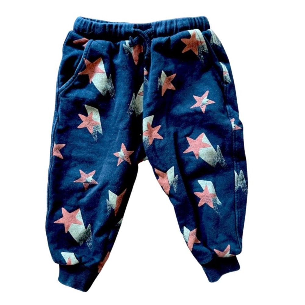 Zara boys black star pants size 2-3 years in excellent condition